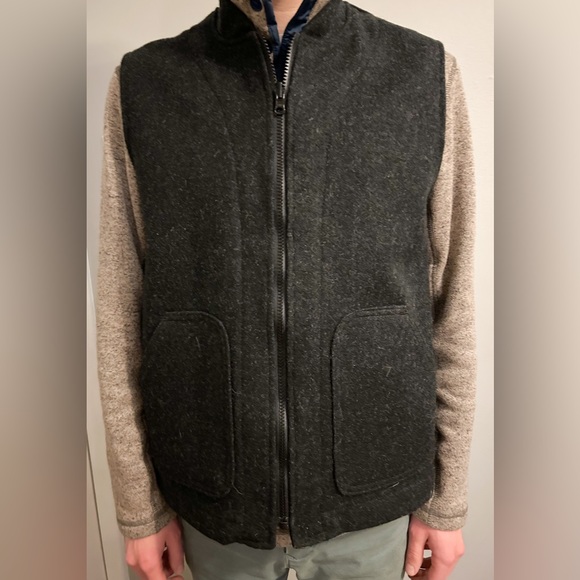 Filson Men’s Charcoal Gray Mackinaw Wool Vest M - Picture 4 of 4